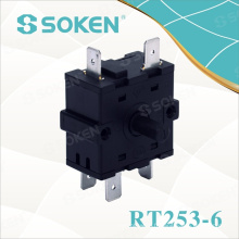 Commutateur rotatif avec 16A 250VAC (RT253-6)